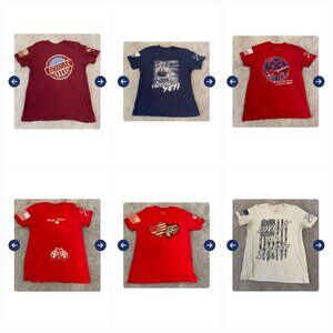 10 Grunt Style Mens Patriotic Graphic T-Shirts Collection Various Designs Large